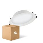 Mehrfachpackung 4x Ledvance LED Deckenstrahler Alu DN200 25W 2250lm 100D - 830  | 215mm - IP44 