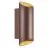 Nordlux Nico Außenbeleuchtung Wandleuchte Aluminium Rusty | Geeignet für  2x GU10