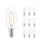 Mehrfachpackung 10x Philips Corepro LEDcandle E14 Fadenlampe Klar 2W 250lm - 827  | Ersatz für 25W