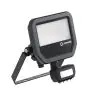 Ledvance Led-Scheinwerfer Aluminium Schwarz 17W 2400lm 100D - 840  | IP65 - Bewegungs- Und Lichtsensor - Symmetrisch