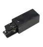 3 phase end feed earth left - Schwarz