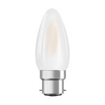 Ledvance Classic Superior LEDbulb B22d Kerze Fadenlampe Matt 3.4W 470lm - 927  | Höchste Farbwiedergabe - Dimmbar - Ersatz für 40W
