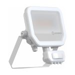 Ledvance Led-Scheinwerfer Aluminium Weiß 17W 2200lm 100D - 830  | IP65 - Bewegungs- Und Lichtsensor - Symmetrisch