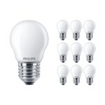 Mehrfachpackung 10x Philips Corepro LEDluster E27 Kugel Matt 4.3W 470lm - 827  | Ersatz für 40W