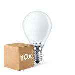 Mehrfachpackung 10x Philips Master Value LEDluster E14 Kugel Matt 3.4W 470lm - 927  | Höchste Farbwiedergabe - Dimmbar - Ersatz Für 40W