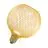 Osram Decor Eben Lamp In Metall Gehäuse LED E27 Globe Matt Gold 3.5W 300lm - 827  | Ersatz Für 25W