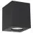 Nordlux Canto Kubi 2 Wandleuchte Aluminium und Glas Schwarz Up & Down - 10.6W 500lm - 830  | IP44