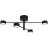 Nordlux Clyde Deckenleuchte 4-Rail Metall Schwarz 14W 1100lm - 827  | 3-Stufen Dimmbar