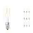 Mehrfachpackung 10x Ledvance CLASSIC LED E14 Kerze Fadenlampe Klar 2.5W 250lm - 827 Extra Warmweiß | Ersatz für 25W