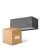 Mehrfachpackung 4x D'Lite Bello Wandleuchte Schwarz Up & Down 12W 850lm - 830 | IP54