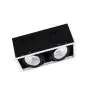 Ledvance LED-Spot Quadrat Multi schwenkbar Schwarz-Weiß 2x30W 5400lm 38D - 830  | Ausschnitt 320x160mm