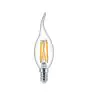 Philips MASTER Value LED Kerze E14 Gebogene Spitze Fadenlampe Klar 3.4W 470lm - 927  | Höchste Farbwiedergabe - Dimmbar - Ersatz für 25W