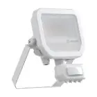 Ledvance Led-Scheinwerfer Aluminium Weiß 8W 1200lm 100D - 840  | IP65 - Bewegungs- Und Lichtsensor - Symmetrisch