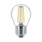 Philips Master Value LEDluster E27 Kugel Fadenlampe Klar 3.4W 470lm - 927  | Höchste Farbwiedergabe - Dimmbar - Ersatz für 40W