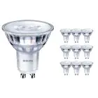 Mehrfachpackung 10x Philips Corepro LEDspot GU10 PAR16 3W 230lm 36D - 830  | Dimmbar - Ersatz für 35W