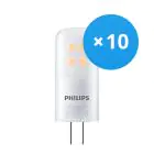 Mehrfachpackung 10x Philips Corepro LEDcapsule G4 2.1W 210lm - 827  | Dimmbar - Ersatz für 20W