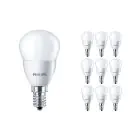 Mehrfachpackung 10x Philips Corepro LEDluster E14 Kugel Matt 5W 470lm - 827  | Ersatz für 40W