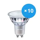 Mehrfachpackung 10x Philips MASTER Value LEDspot GU10 PAR16 4.9W 365lm 36D - 930  | Höchste Farbwiedergabe - Dimmbar - Ersatz für 50W
