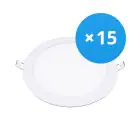 Mehrfachpackung 15x LED Deckenstrahler Ultra15W 1200lm 110D - 840  | 190mm - Ausschnitt 175mm