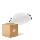 Mehrfachpackung 4x Ledvance LED Deckenstrahler Alu DN150 14W 1190lm 100D - 830  | 160mm - IP44 