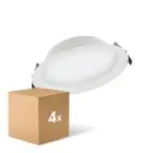 Mehrfachpackung 4x Ledvance LED Deckenstrahler Alu DN200 25W 2370lm 100D - 840  | 215mm - IP44 