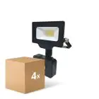 Mehrfachpackung 4x Led-Scheinwerfer G3 10W 1100lm 100D - 830  | IP65 - Bewegungs- und Lichtsensor - Symmetrisch