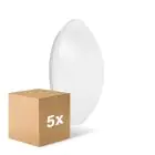 Mehrfachpackung 5x Ledvance Surface Rund 400 24W 830 1920lm Weiß IP44 | mit Sensor - Ersatz Für 2x26W