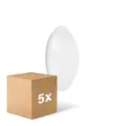Mehrfachpackung 5x Ledvance Surface Rund 250 Weiß 13W 960lm - 840  | IP44