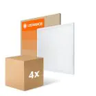 Mehrfachpackung 4x Ledvance LED Panel Compact Aluminium Weiß 33W 3630lm - 830  | 60x60cm - UGR < 19