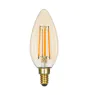 LED E14 Kerze Fadenlampe Messing 4.1W 350lm - 822 | Dimmbar - Ersatz für 40W