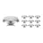 Mehrfachpackung 10x LED-Spot G53 AR111 7.4W 450lm 40D - 927 | Höchste Farbwiedergabe - Dimmbar - Ersatz für 50W