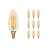 Mehrfachpackung 10x LED E14 Kerze Fadenlampe Messing 4.1W 350lm - 822 | Dimmbar - Ersatz für 40W