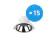 Mehrfachpackung 15x LED Deckenstrahler 9W 1100lm 60D - 840  | 145mm - Alu Reflektor - UGR 