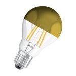Osram Classic LED E27 Poire Filament Miroir Dorée 4W 400lm - 827  | Remplacement 35W