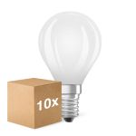 Lot 10x Ledvance Classic LED E14 Boule Filament Dépolie 5.9W 806lm - 827  | Dimmable - Remplacement 60W