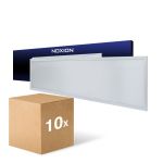 Lot 10x Dalle LED Eco V4.0 28W 3360lm - 830-840-865 CCT | 120x30cm