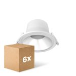Lot 6x Spot Encastrable LED V2.0 9-15W 1080-1860lm 60D - 830/840 CCT | 175mm - Diamètre 150mm 