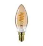 Philips MASTER Value LEDcandle E14 Vintage Filament Dorée 2.5W 136lm – 818  | Dimmable - Remplacement 15W