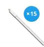 Lot 15x Réglette LED Étanche 34W 3740lm - 840  | 120cm