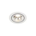 Nordlux Spot LED Alec Blanc 6.1W 480lm 36D - 830 Blanc Chaud | Diamètre 80mm - IP44 - 3 niveaux de gradation Dimmable