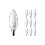 Lot 10x Philips Corepro LEDcandle E14 Dépolie 2.8W 250lm - 827  | Remplacement 25W