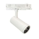 Spot LED Sur Rail Blanc Zoomable 30W 3000lm 15-60D - 927-930-940 CCT
