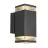 Nordlux Elm Applique Murale Aluminium Noir | IP44 - Convient pour 2x GU10