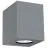 Nordlux Canto Kubi 2 Applique Murale Aluminium Gris Up & Down - 10.6W 500lm - 830  | IP44