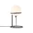 Nordlux Wilson Lampe De Table Verre et Métal Noir | Convient pour G9