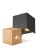 Lot 4x D'Lite LED Applique Murale Elingen Aluminium Noir 4.9W 480lm - 830 