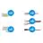 Rubans LED Naga - Connecteur Seul Couleur 8mm - Moyen 30pcs