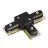 1-Phase Rail T-Connecteur Noir