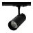 1-Phase Rail Spot Cylindre  Noir | Convient pour GU10