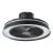 Eglo Ventilateur Vallonia 1 ABS Matt Noir 31.7W 3200lm - 827-865 Accordable Blanc + RGB | Dimmable